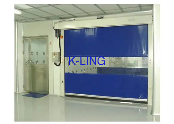 Clean Room Passageway Air Shower Tunnel Dengan Pintu Rolling PVC Kecepatan 25m / S