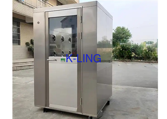 Instalasi Mudah Stainless Steel Cleanroom Air Shower Bertenaga Khusus yang Disesuaikan