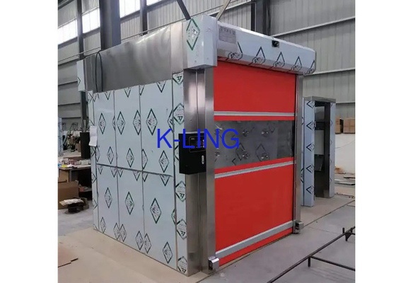 Pharmaceutical Cargo Air Shower Pintu PVC Induksi Otomatis