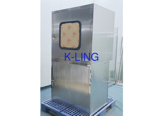 Cusmoter Stainless Steel 304 Kotak Pass Cleanroom Disesuaikan Dengan Kabinet Alat