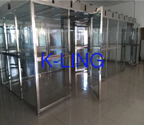 Bingkai Aluminium Kustom Softwall Cleanroom Aliran Udara Searah