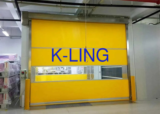 PVC Fast Rolling Door Air Shower Clean Room Dengan Warna Putih / Merah Biru