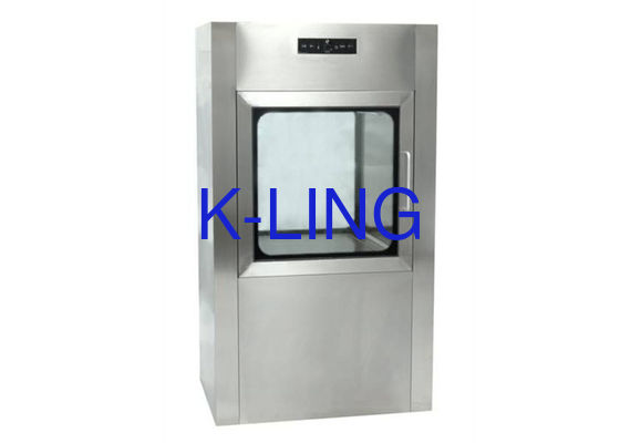 Customized Cleanroom Pass Box dengan permukaan dipoles dan aksesoris kunci