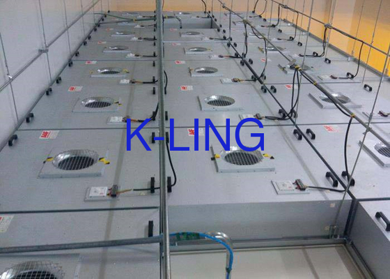 Tingkat Kebisingan Rendah 45 DB Unit Filter Kipas Jamur Untuk Ventilasi Ruang Putih