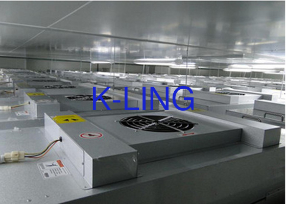 Panjang 6 Bulan Filter Kehidupan Fan Filter Unit 610 X 305 X 350mm Putih