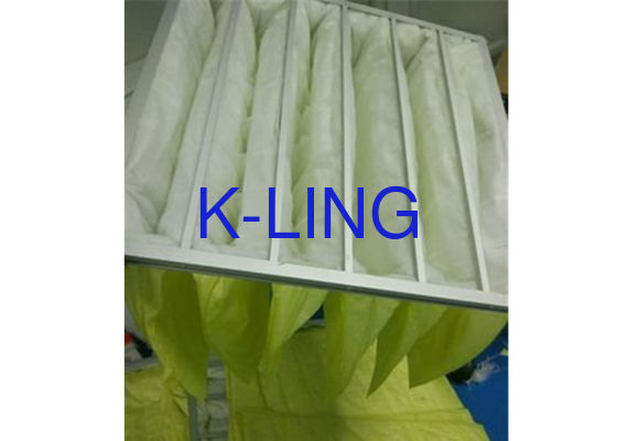 Filter Volume Udara Tinggi Disesuaikan Dengan Serat Sintetik Serat Kaca