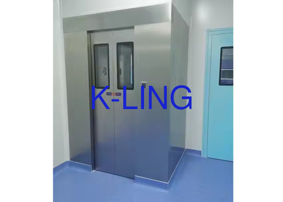 220V/50Hz Power Supply Customized Type Airflow Air Shower Dengan Pintu Geser Otomatis