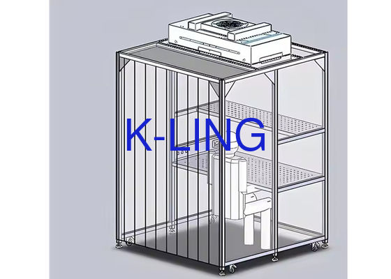 Ruang Bersih Softwall yang Disesuaikan dengan Kontrol PLC Pencahayaan LED dan Aliran Udara yang Bisa Disesuaikan