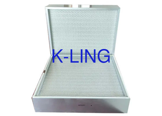 U15 Efisiensi Filter Udara Pleated Serat Kaca Mini Hepa Ulpa Hot Melt Seal