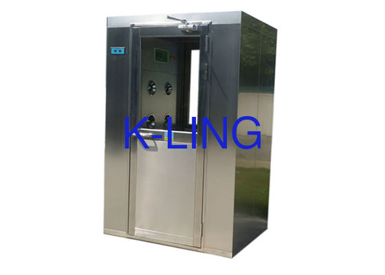 SUS304 / 201 Cleanroom Air Shower Dengan Peralatan Filter HEPA Untuk Teknik Biologis