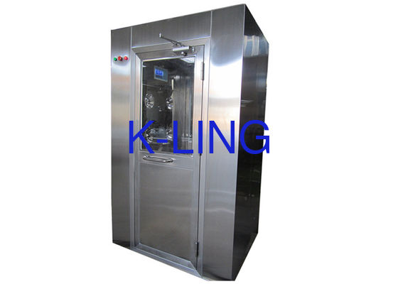 1 - 2 Orang Electronic Air Shower Clean Room Dengan Saluran Tiga Sisi Bertiup