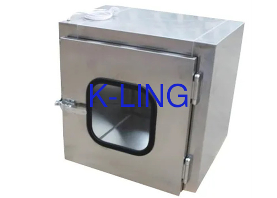 600*600*600mm Zona Kerja Internal Cleanroom Pass Box Dengan Pengangkat yang Dapat Dikustomisasi Dan Pendaratan yang Didukung