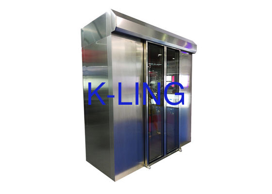 Two Side Blow Class 100 SUS304 Cleanroom Air Shower untuk Barang Dagangan