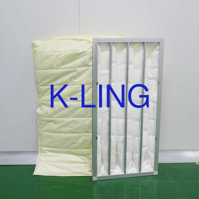 Filter udara saku untuk pemurnian udara kamar bersih kelas filtrasi F5