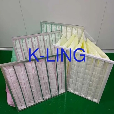 Filter udara saku untuk pembersih udara Max suhu 85C suhu tinggi