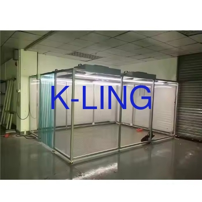White Clean Booth Kelas 10-10000 Kebersihan untuk Kinerja Cleanroom yang Lebih Tinggi
