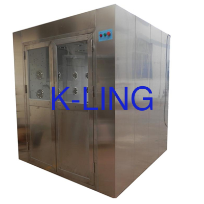 Tipe Rakitan Modul Pancuran Udara Baja Tahan Karat dengan Filter HEPA Mini-pleat H13 dan Tombol Berhenti Darurat