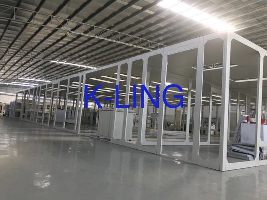 Sistem Cleanroom Modular dengan ISO5/6/7/8 HEPA Filter 99,99% @0.3UM dan Instalasi berdiri sendiri atau dipasang di dinding