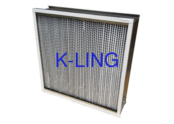 350 ℃ Suhu Tinggi HEPA Filter Udara Untuk Sistem HVAC Debu Memegang 1150g