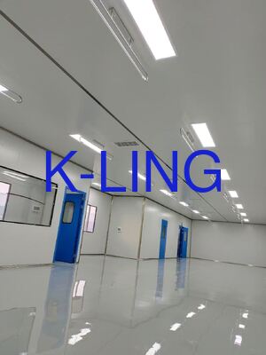 Ruang bersih modular dengan tingkat kebisingan kurang dari 65 DB dan lampu pemurnian lebih dari 300Lux untuk standar Kelas 1000/ISO5/ISO6/ISO7