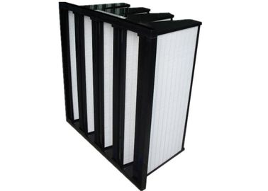 Berat Ringan 4V Rigid V Bank Filter Debu, Filter Kondisi Udara Efisiensi F5 / F6