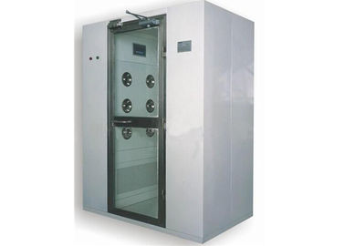 2 - 4 Orang Perawatan Kesehatan Cleanroom Air Shower Dengan Pencahayaan Interior LED