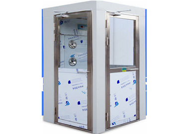 GMP Medical Cleanroom Air Shower Udara Dengan Kontrol Mikro Komputer Tipe L Pintu Ayun