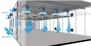 Kelas 10000 Kamar Bebas Debu Hardwall Cleanroom ISO14644-1 Standar Efisiensi Tinggi