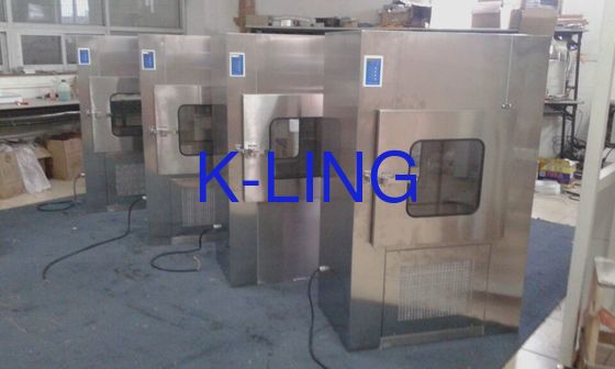 Makanan Kamar Bersih Stainless Steel Kotak Pancuran Udara Dengan Standar QS