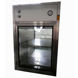 Kotak Air Shower Passing Saling Elektronik / Farmasi Cleanroom HEPA Filtered Pass Through