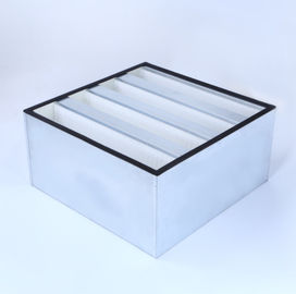 V Bank Mini Pleat HEPA Filter Udara H13 Dalam Industri Media 10sqm Media