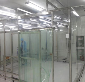 300Lux Softwall Kamar Bersih, Turnkey Proyek Stainless Steel Cleanroom Pass Box Bebas Debu