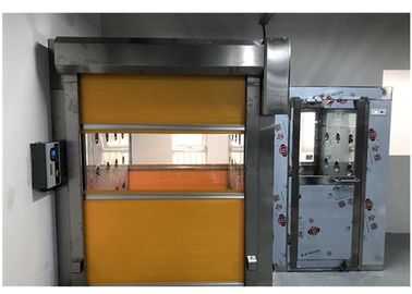 Pintu Masuk Kamar Bersih Air Shower Tunnel Dengan Pintu Roller PVC Berkecepatan Tinggi