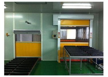 Kecepatan Angin 25 m / s Air Shower Tunnel Pembukaan Pintu Induktif Tirai PVC Otomatis