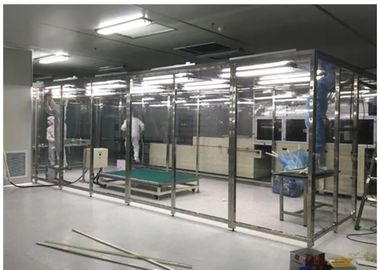 Kamar Softwall Kelas 10000 Bersih Dengan Lampu LED / Dispensing Down Flow Booth