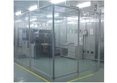 Softwall Modular Membersihkan Ruangan Tirai Plastik Anti Statis Dinding Listrik