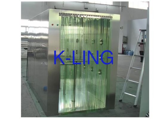 Pintu Tirai PVC Kamar Bersih Air Shower SUS 304 Material Cabinet