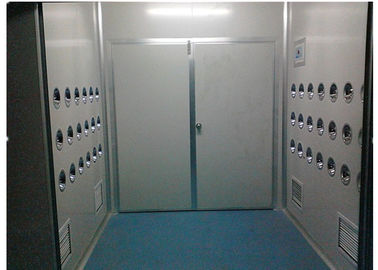 Anti-Static Class 10000 Cargo Air Shower Tunnel Untuk Bengkel Kosmetik, Panel Sandwich