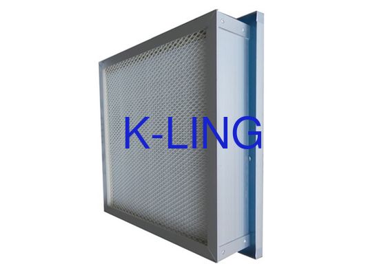 Reverse Gel Seal HEPA Filter Udara Bingkai Aluminium Dan Bahan Fiber - Kaca