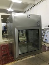 Pharmaceutical Cleanroom Pass Box Untuk Pemindahan Narkoba Dengan Pintu Kaca
