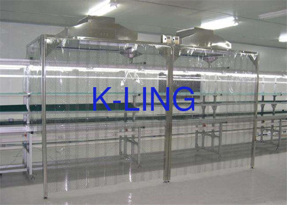 Pabrik Kimia Softwall Clean Room Epoxy Powder Coated Steel