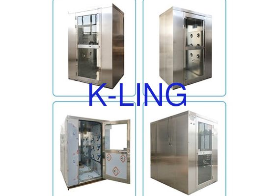 Interlock Pintu Ayun Ganda SUS201 Cleanroom Air Shower