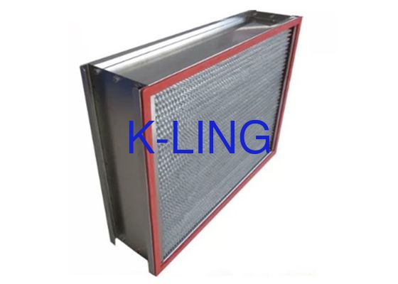Disesuaikan 1000m H / jam H14 HEPA Air Filter dengan Bingkai Stainless Steel