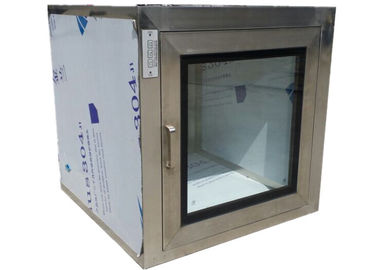 Animal Research Lab SS201 Cleanroom Pass Box Dengan Lampu Sterilisasi Antibakteri
