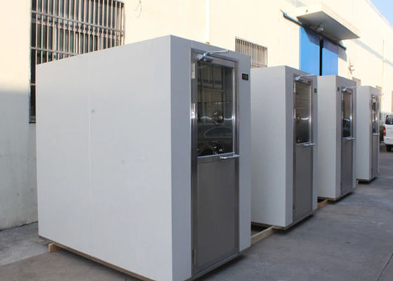 Sertifikasi CE ISO Air Shower Tunnel 1400W × 3000D × 2100H Dimensi Luar