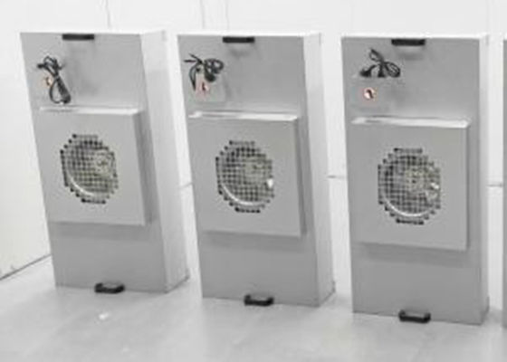 Unit Filter Kipas HEPA Aluminium Galvanis / FFU 1175x575mm Untuk Booth Bersih