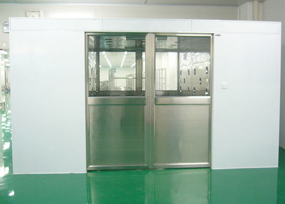 Three Side Blowing Auto Sliding Door Air Shower Tunnel Kelas 100 Tingkat Kebersihan