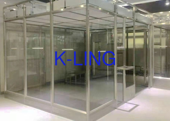 Rangka Stainless Steel Sederhana Softwall Clean Room Kelas 100 Sampai Kelas 100000