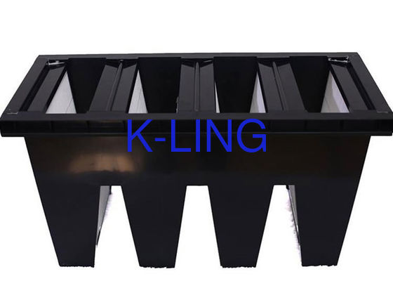 Bingkai Plastik Filter Bank V V / W Jenis Pembersih Udara F6 F7 F8 F9