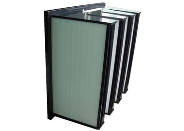 MERV 15 Rigid V Bank Filter Filter Udara Debu Halus Untuk Unit Penyerahan Udara